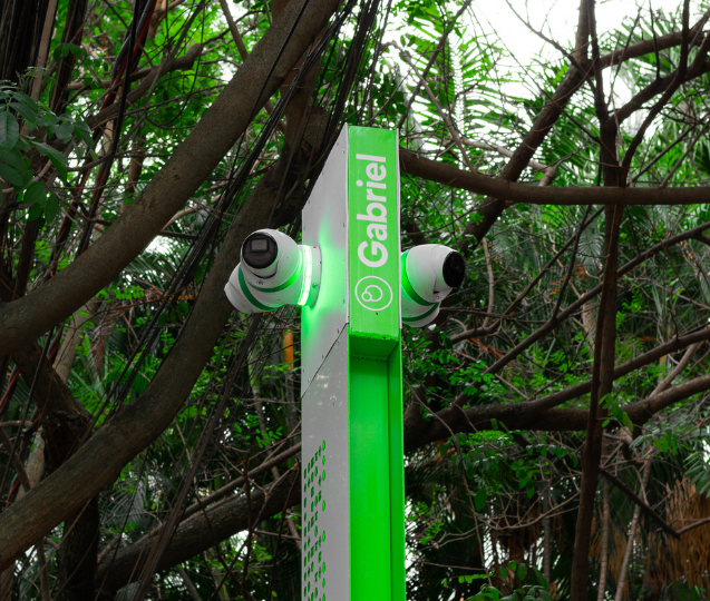 camelao dupla de cameras inteligentes voltadas para as ruas