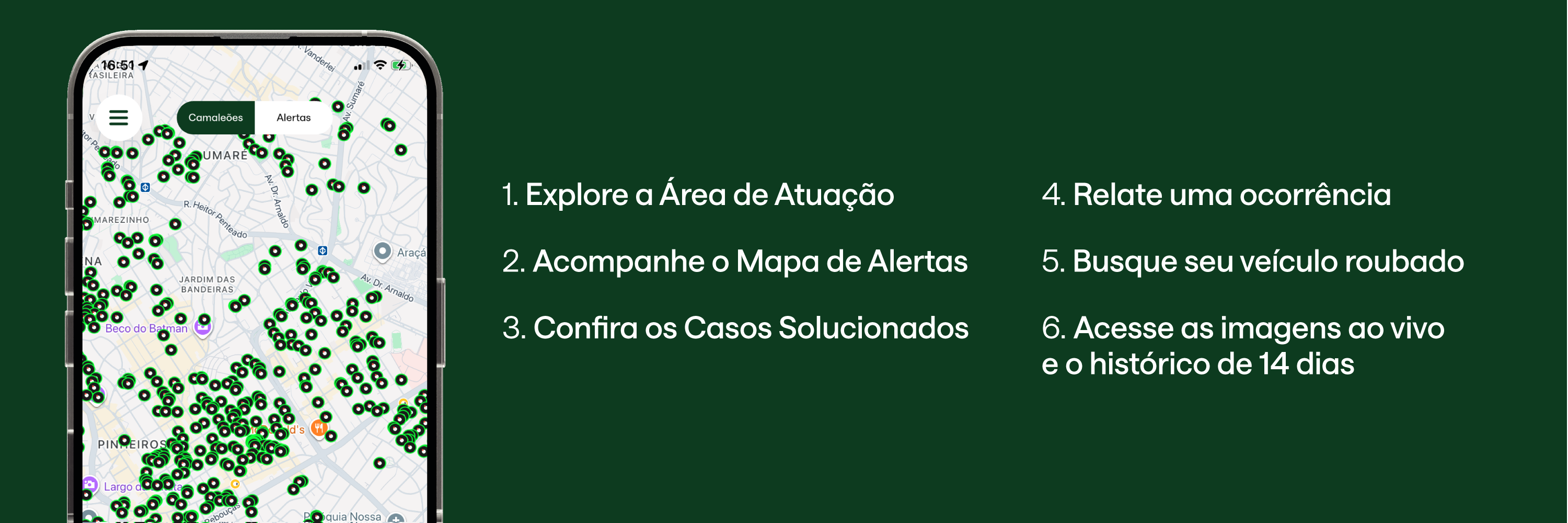 O que encontro no aplicativo da Gabriel